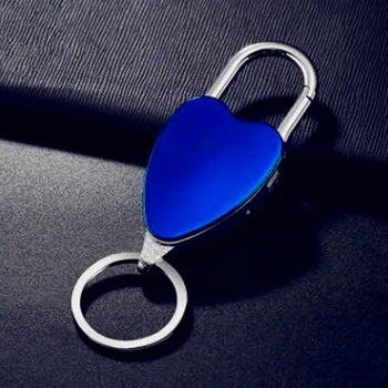 

4-in-1 Multi-function Love Heart Shape Keychain Mini Compact Usb Charging Key Chain Inflated Outdoor Tools
