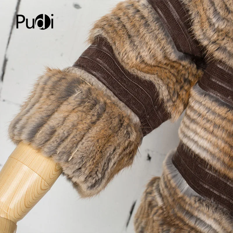 Pudi CK716-1 реального норки палантин пашмины шаль Новинка зимние женские из натуральной норки обертывания палантины