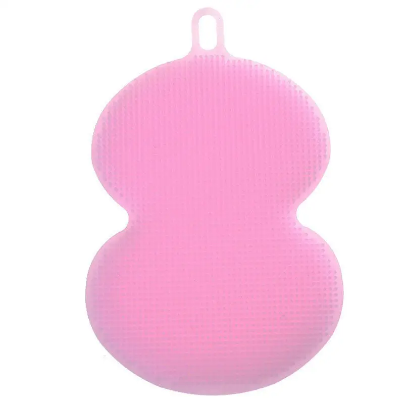 pink Волшебные силиконовые кухонные чистящие щетки для кастрюль для приготовления посуды чистящие ЩЕТОЧНЫЕ Аксессуары Чистящие средства для мойки - Цвет: pink