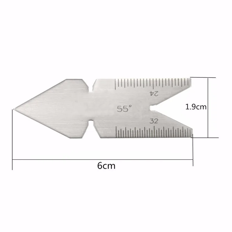Новый 60 и 55 градусов темы Gage комплект Сталь тема измерения Gage Метрическая Витворта РЕЗЬБОВЫХ Калибр 10,86 RU-0.71