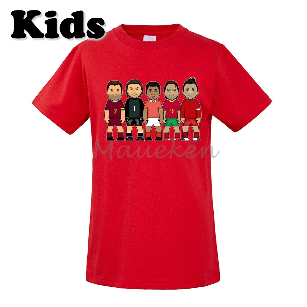 Детские легенды Португалии Криштиану Роналду CR7 Rui Costa Луиш Фигу эусебио Витор Байя футболка одежда для молодежи, для девочек и мальчиков футболка - Цвет: 6