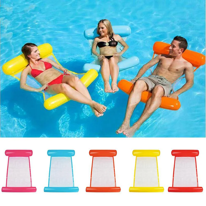 Swimming Water Hammock Bed Inflatable Pool Float Chair 120cmx70cm Lounge Chair Float Beach Lounge Bed Kids Adults Swimming Water Hammock Bed Inflatable Pool Float Chair 120cmx70cm Lounge Chair Float Beach Lounge Bed Kids Adults