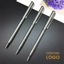 

Metal Ballpoint Pen Advertisement Ball Pen 0.7mm Black Rotating Small Portable Oil Pen Pen For Advertising Hotel Room