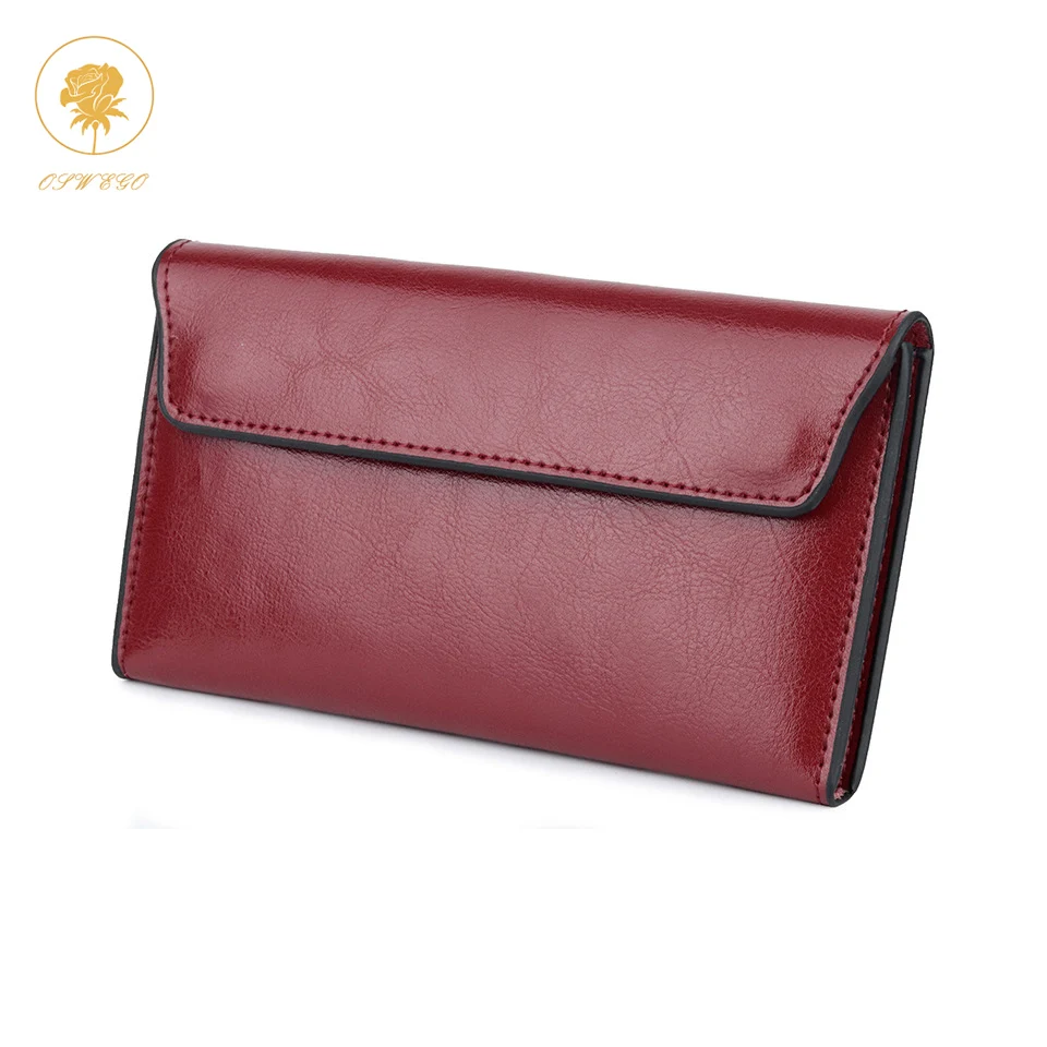 

OSWEGO Long Wallet Women Hasp Lady Moneybags Large Capacity Wallets Female Purses Phone Pocket Card Holder Carteras