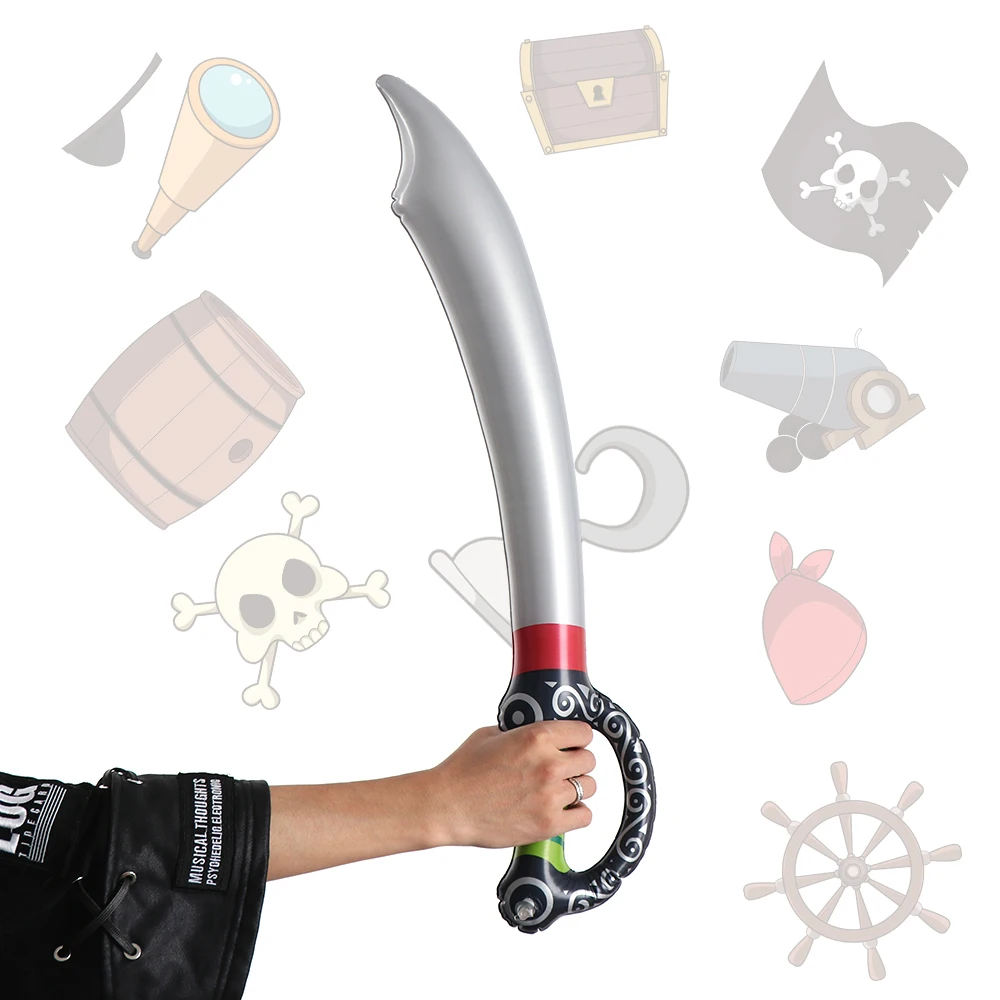 

2018 New Inflatable Outdoor Toys Kids Garden Yard Toys Kids Toys Pirate Swords Shape Anime Inflatable Swords Children Gifts