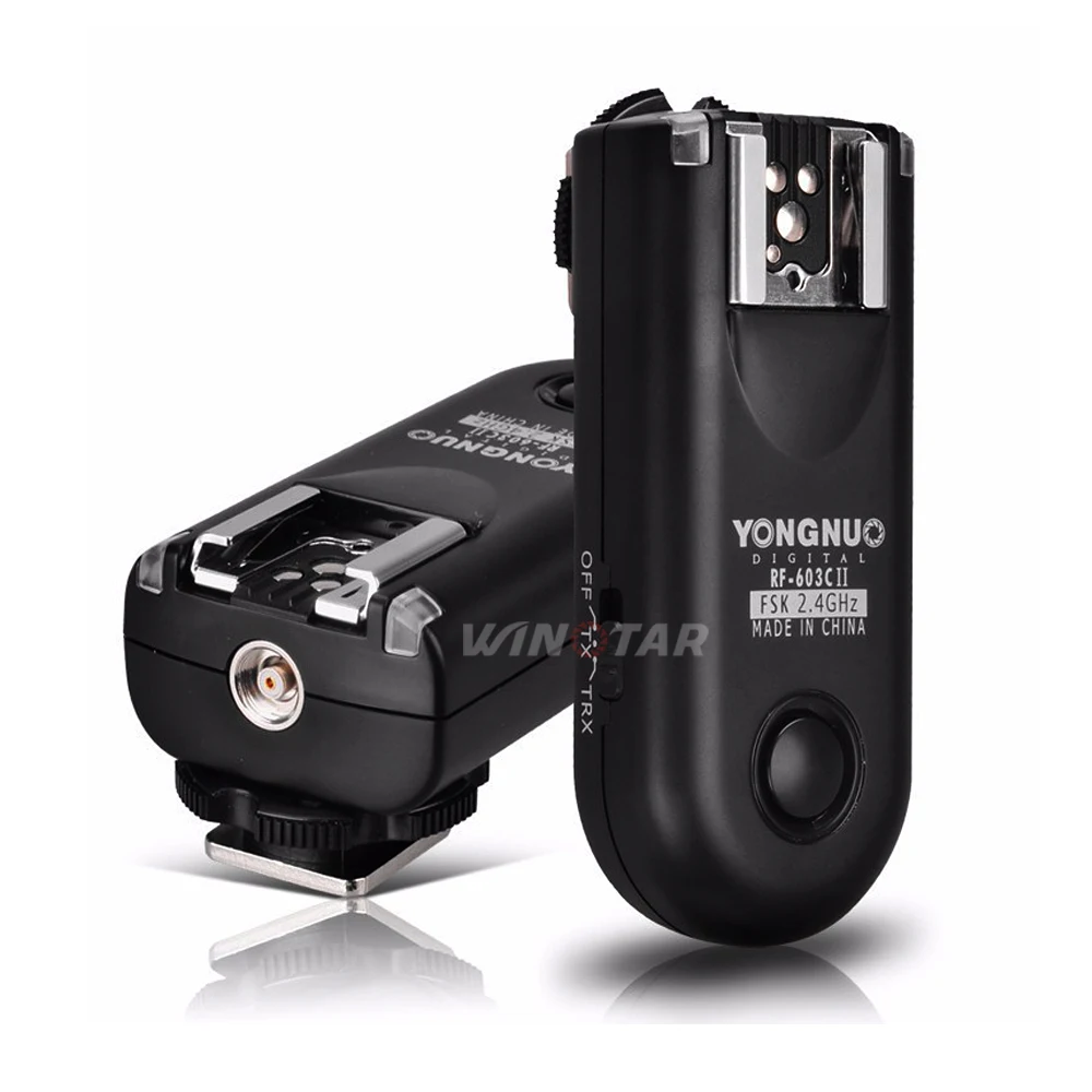 bigshop Yongnuo RF-603N II N3 wireless Funk Blitzauslöser 2 Sendeempfänger Transceivers Kit für Nikon Kameras D90 D600 D3100 D5200 D7100