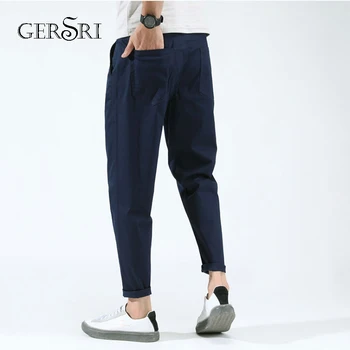 

Gersri Ninth Pants Male Trousers Korea style Suit Pants Casual brand Longs Pants Fashion summer autumn Suit Pants