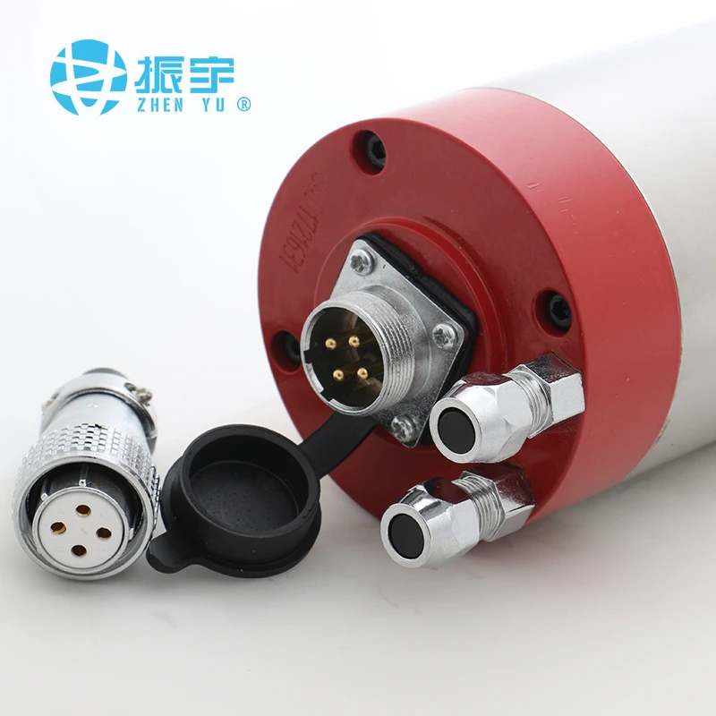 Чжэньюй/SQD 2.2kw с водяным охлаждением двигателя шпинделя ER20 быстроходного шпинделя фасонно-фрезерного станка с ЧПУ в Китае(стандарты CE