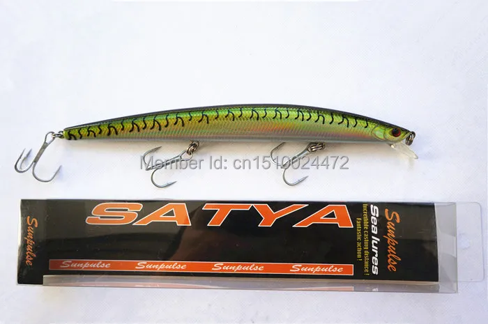 

Minnow Bait Floating Type Big Lure 17.5cm/30g Army Green Color