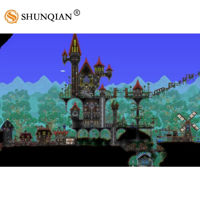 Art Posters New Custom Silk Poster Terraria Wall Decor Art