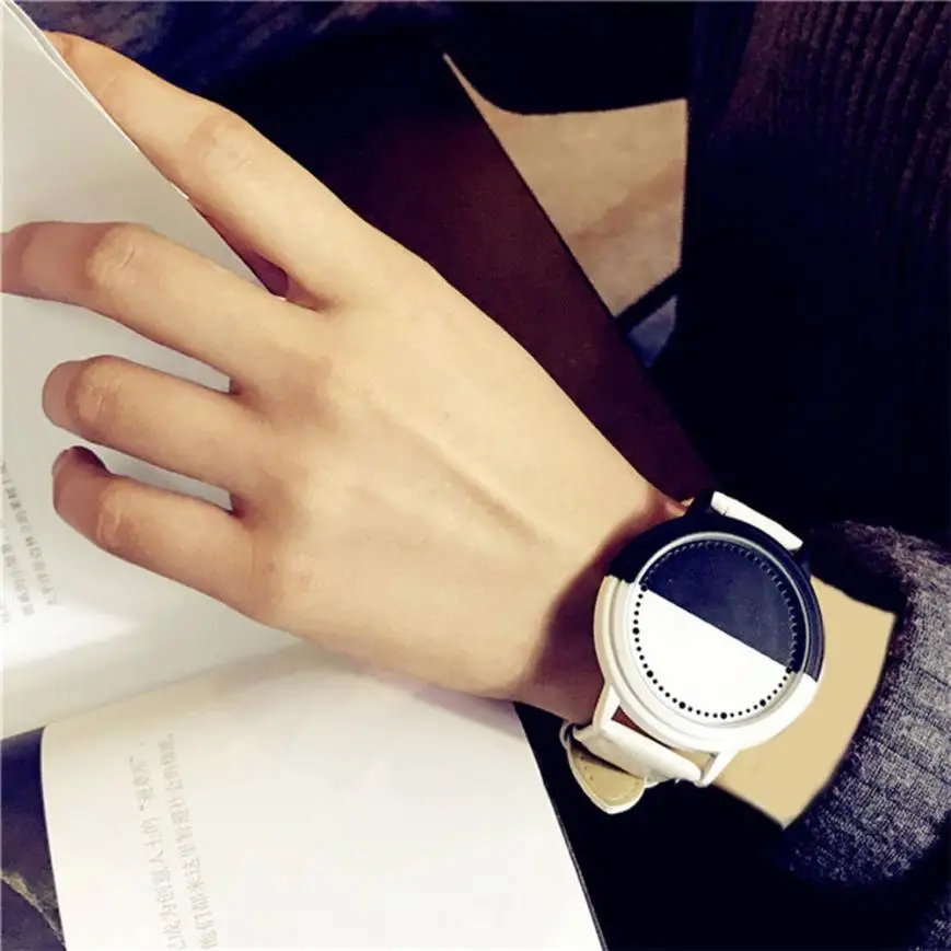Модные повседневные часы, кожаный Сенсорный экран, светодиодный, женские спортивные часы, мужские часы-браслет, подарок, relogio masculino M50