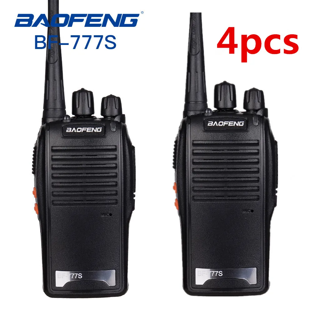 

4PCS Baofeng BF-777S Walkie Talkie Portable Radio BF-777s 5W UHF 400-470MHz BF 777S Comunicador Transmitter Transceiver