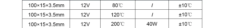 LJXH 2 шт 100x15x3,5 мм AC220V PTC пленка Нагревательный элемент 60/80/100/120 градусов постоянная Температура осушитель воздуха Электрический нагреватель пластины