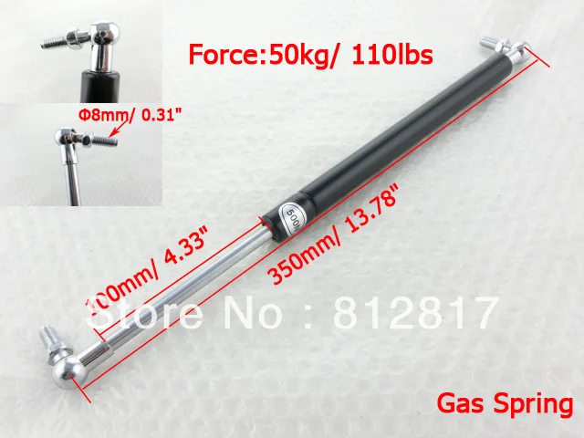 

350mmx100mm Force 50kg 110lbs Gas Spring Damper for Car Auto