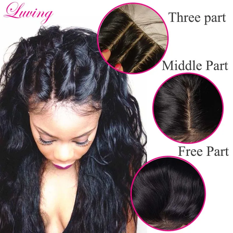 Peruvian Silk Base Closure Body Wave Peruvian Virgin Human Hair weaves Silk Lace Top Closure Free/Middle/3 Way Part