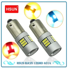 HSUN 2 Pz Auto Canbus HA CONDOTTO Le Lampadine BA9S T4W BAX9S H6W BAY9S H21W bianco Luci Interne Led Auto DRL della Lampada della Luce Della Lettura di Liquidazione 12 v
