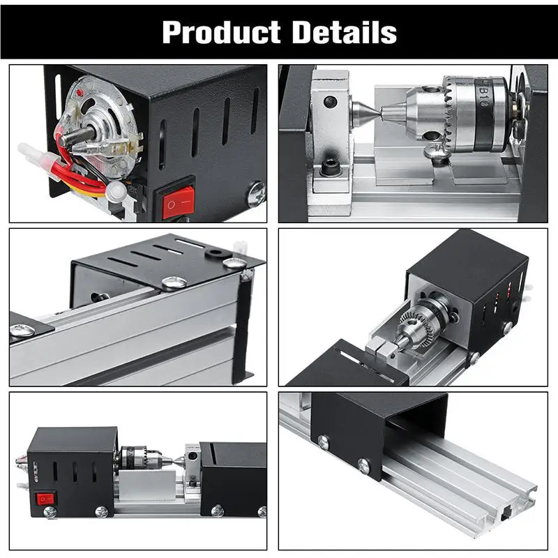 200 Вт мини токарный станок с бусинами станок для деревообработки Diy инструмент для деревообработки фрезерный шлифовальный станок для полировки резьбы сверло роторный набор инструментов