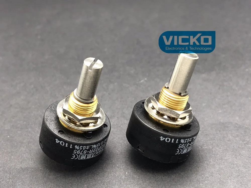 

[VK] SFCP22R-8795 1K 2K 5K 10K Japan ORIGINAL Sakae Precision Potentiometer Switch SFCP22R