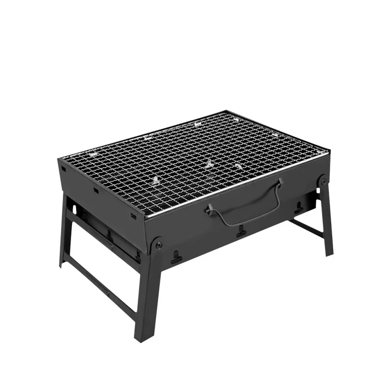Wulekue-1Set-Steel-Outdoor-Folding-Barbecue-Rack-Wire-Meshes-Portable-Household-Charcoal-Grills-For-Camping-Campfire