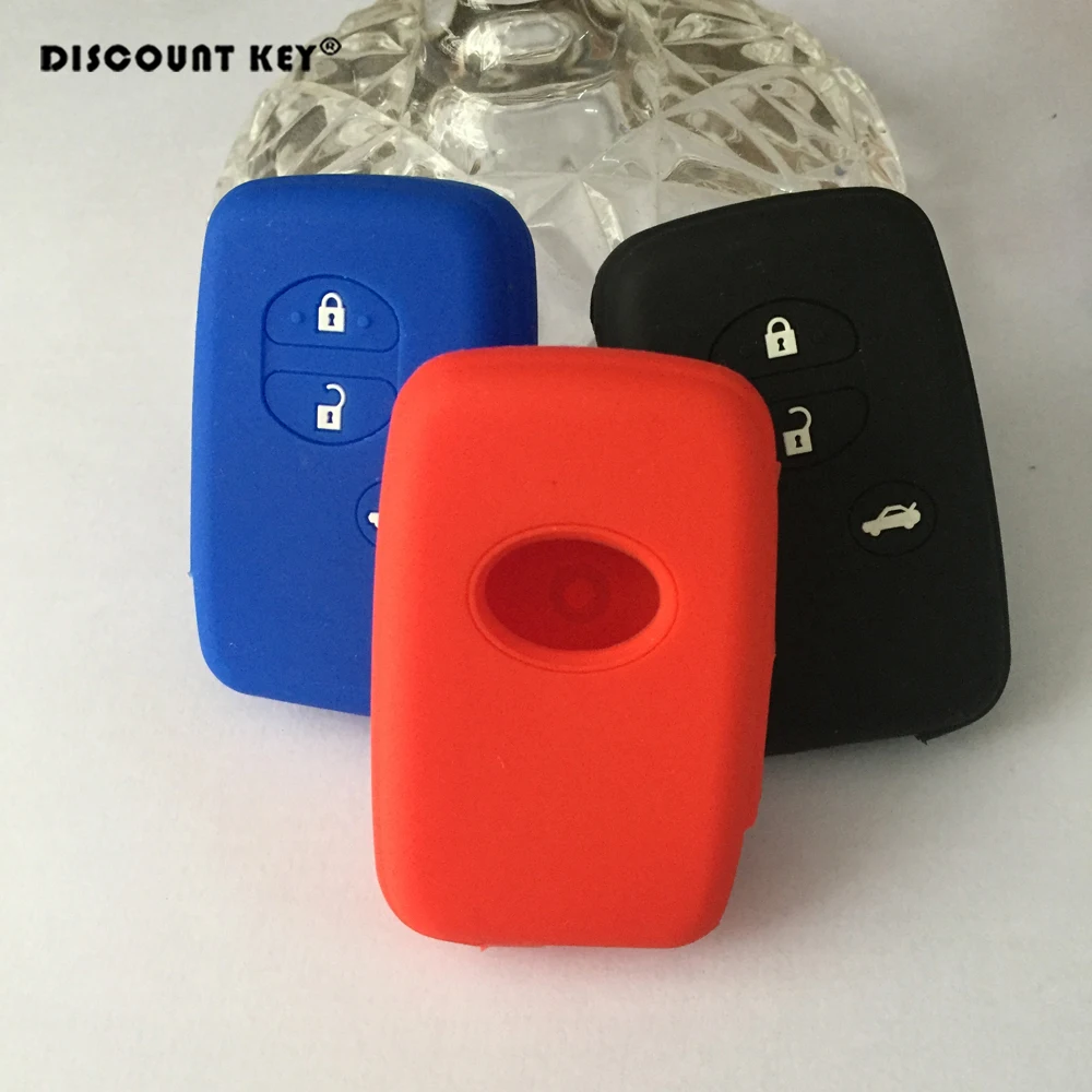 

Silicone Car Key Cover for Toyota Land Cruiser Camry Highlander Crown Prado Prius Car Key Case Set Jacket Cover Case Remote