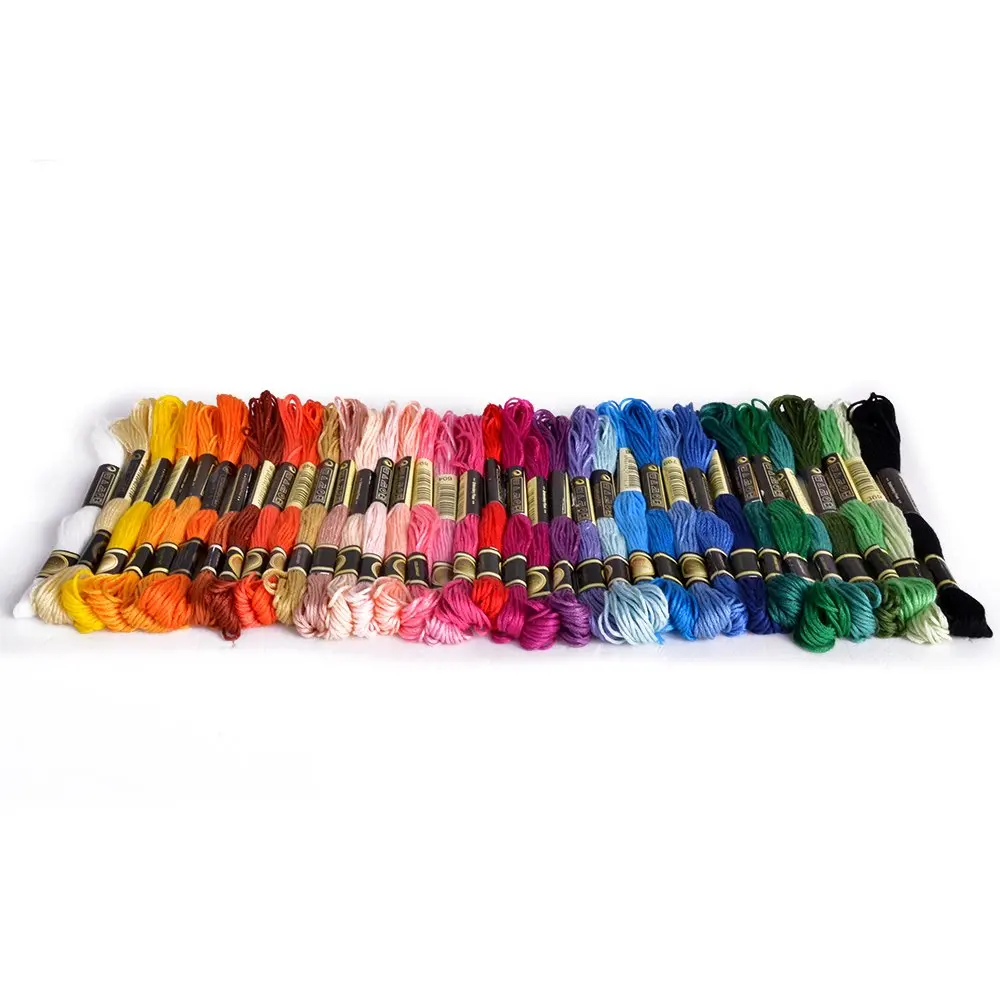 36 мотков нитей разноцветные для вышивки крестом иглы вязания браслетов