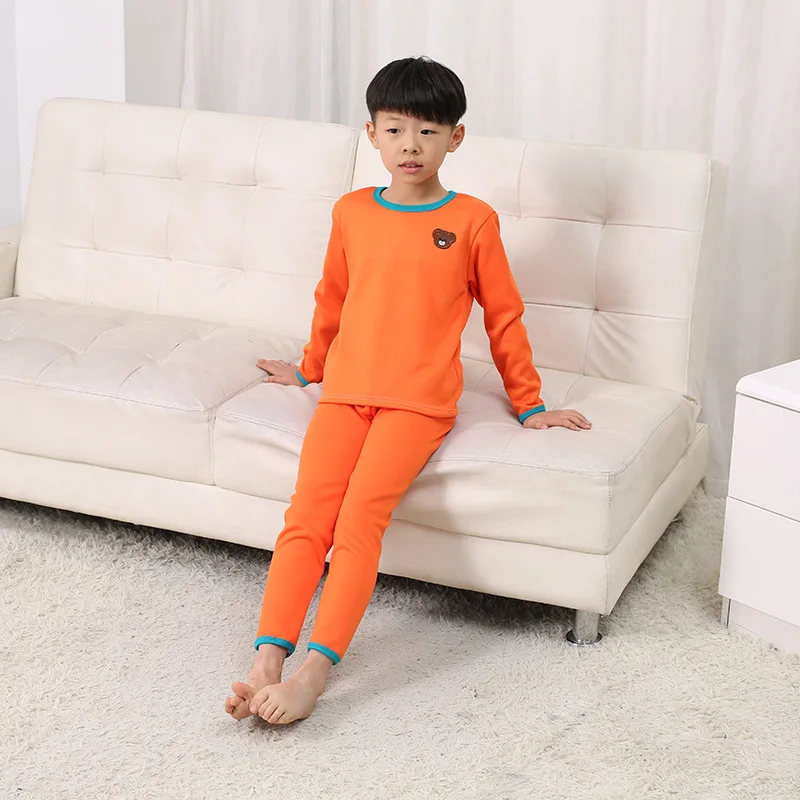 3 1T Thick warm children thermal underwear for boys winter mother