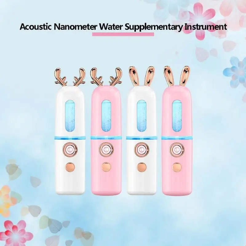 HOT Sale Face Nano Mist Sprayer USB Recahegeable Facial Steamer Body Nebulizer Moisturizing Skin Care Tool H