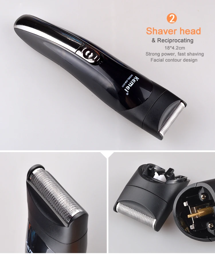 Kemei600 6 в 1 триммер для волос титановая машинка для стрижки волос электробритва триммер для бороды мужские Инструменты для укладки станок для бритья