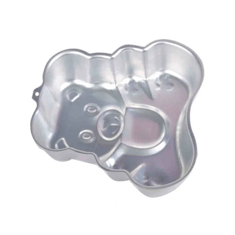 3D Cartoon Bear Fondant Cake Pans Anode Aluminum Alloy Chiffon Cake Molds DIY Western Food Baking Decorating Tools3