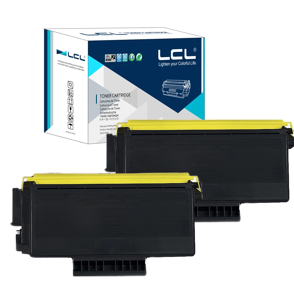 

LCL TN650 TN620 8000 Pages (2-Pack Black) Toner Cartridge Compatible for Brother HL-5340D/5350DN/5370DN/MFC-8370DN/8880DN/8890