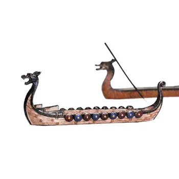 

Chinese Style Resin Crafts Creative Dragon Boat Incense Stick Plate Home Decor Office Aromatic Censer Ornaments Incense Holder