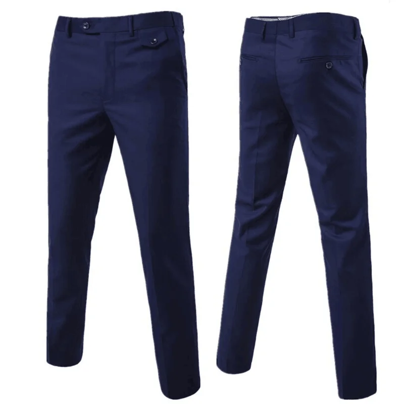 Quality Men Suit Pants Solid Color Casual Business Office Trousers Slim for Men Large Size 6XL business pants suit pants men pants