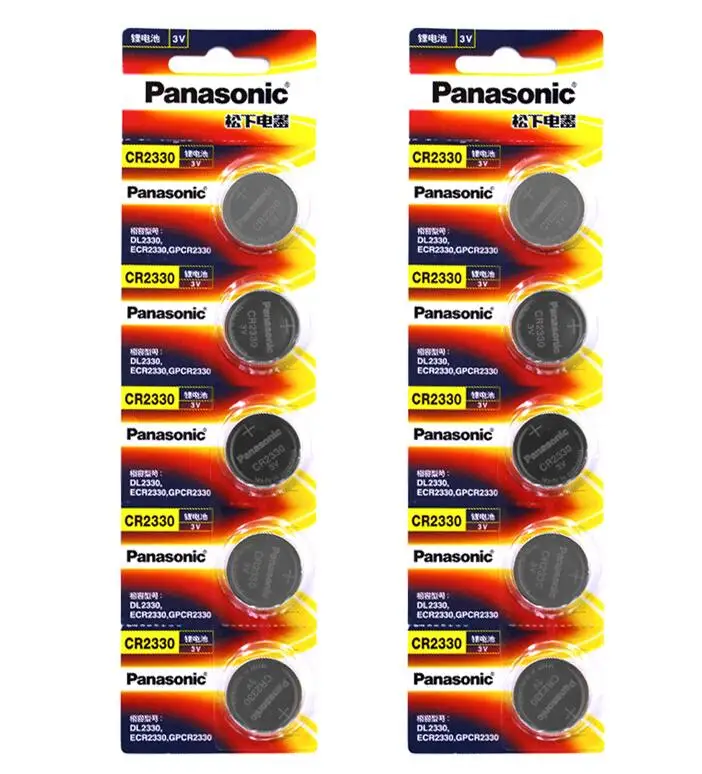 

200pcs/lot New Original Battery For Panasonic CR2330 3V Toys Watches Alarm Clock Lithium Button Cell Batteries DL2330 ECR2330