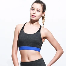 Спортивный бюстгальтер собрать ударопрочное нижнее белье сексуальная спина Бег тренировки тренажерный зал Топ майка спортивная майка для женщин XL