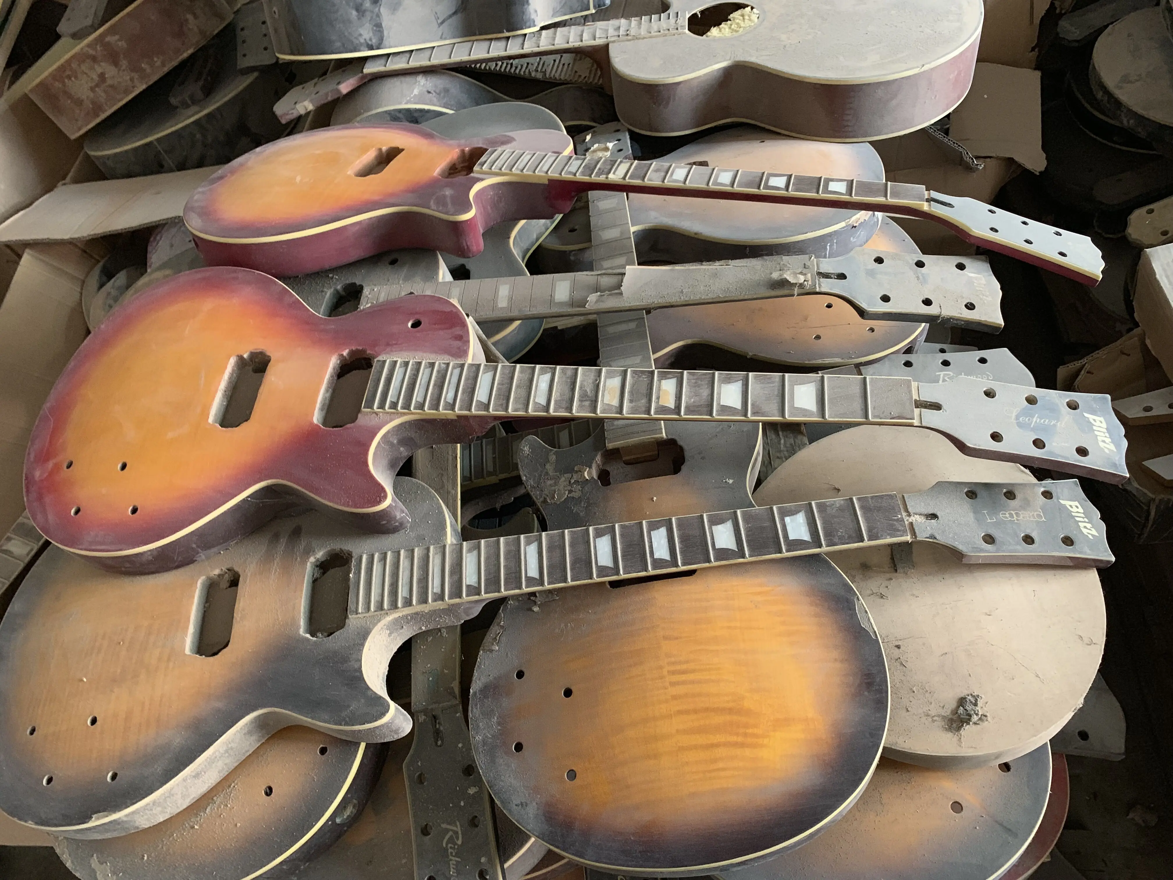 

DIY LP Electric Guitars without hardwares Free Shipping
