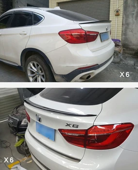 

Auto Car Styling ABS Plastic Unpainted Primer Color Rear Trunk Boot Wing Roof Lip Spoiler Auto Part For BMW F16 X6 2015 2016