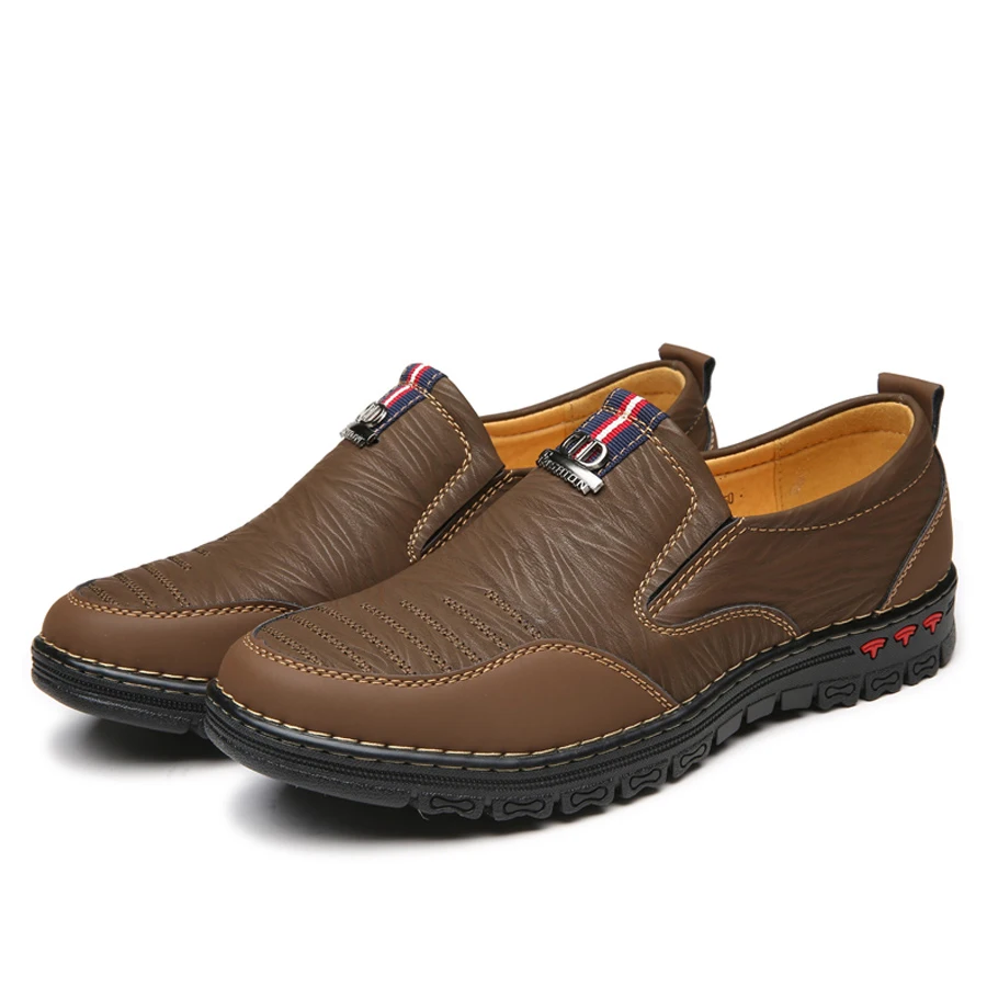 2018 Spring Split Leather Casual Shoes Men Loafers Slip-On Men Shoes Flats Comfortable Men Autumn Shoes Leather Moccasins 2018 Spring Split Leather Casual Shoes Men Loafers Slip-On Men Shoes Flats Comfortable Men Autumn Shoes Leather Moccasins