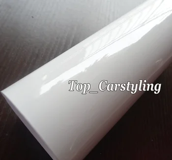 

150x50cm( 59"x19") Ultra Gloss White / black Car Wrap Vinyl For CAR / MOTOR / BIKE WRAP COVERING With Bubble Free SELF Adhesive