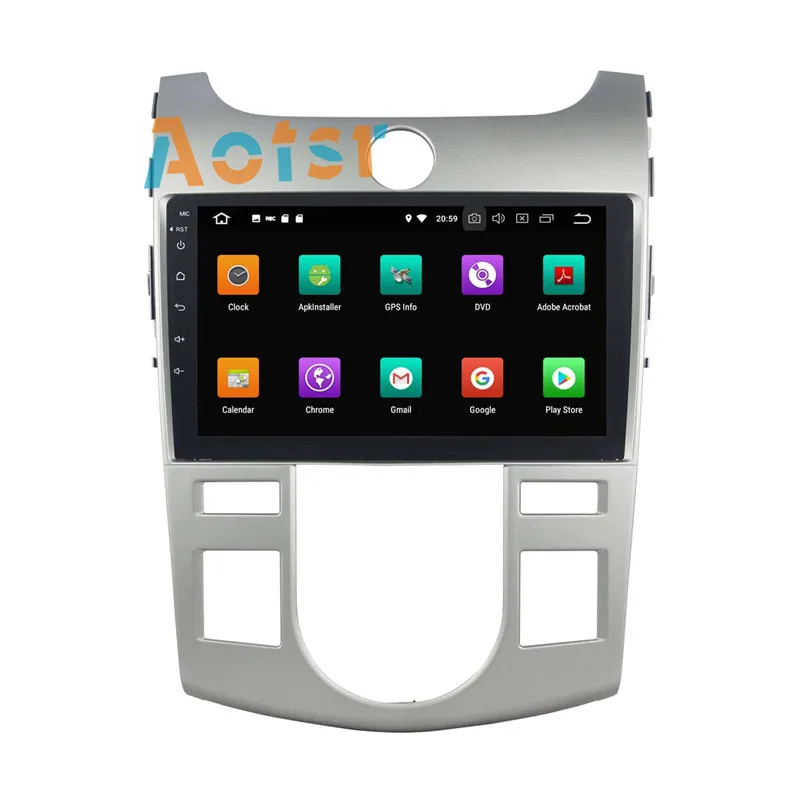 Excellent IPS Screen Android 8.0 Car multimedia dvd player head unit For KIA CERATO/FORTE 2008-2012 GPS Navigation radio autos tereo 4+32G 4