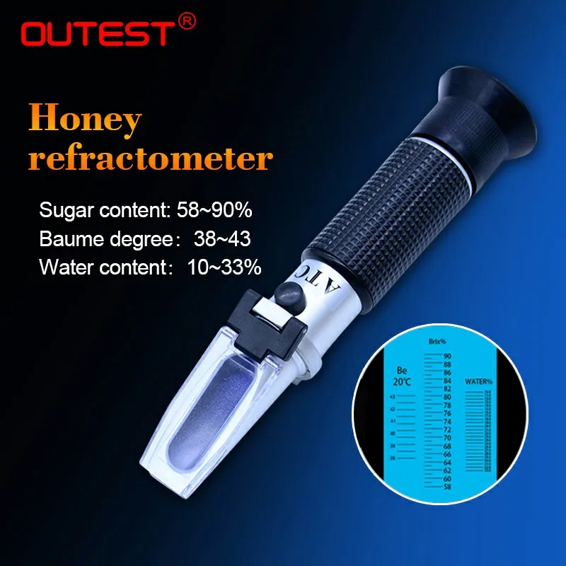 Water Honey Refractometer 58 90 RZ119 Refractometro Brix Measurement