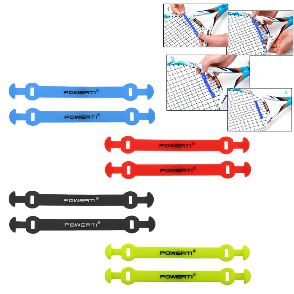 Set of 2 Long Tennis Squash Racket Vibration Dampeners Shock Absorber Shockproof Damper Tennis Dampener