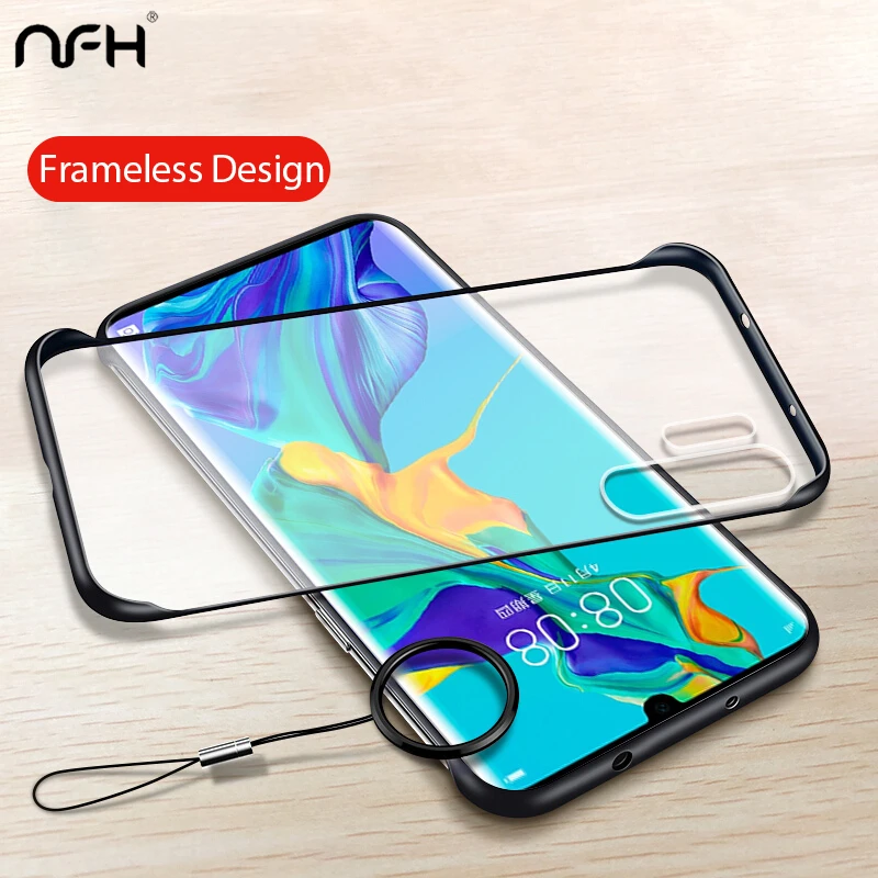 

Frameless Case For Huawei P30 Pro Transparen Matte Cover Silicon For Huawei P20 Mate 20 Pro P30 Honor 20 Pro V20 Borderless Case