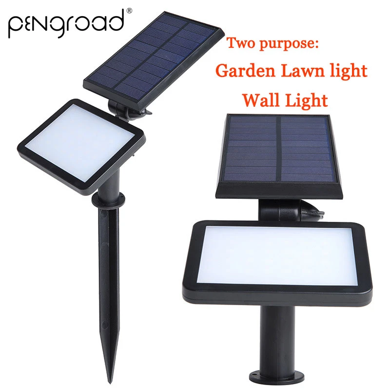 

Multifunction Garden Pathway Solar LED Light 48 leds Solar Powered Wall Lamp Waterproof Outdoor Security Led Garden Light SL027
