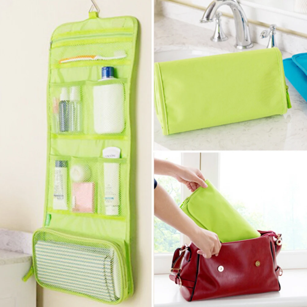 Travel Toiletry Wash Cosmetic Makeup Hanging Pocket Waterproof Hanging