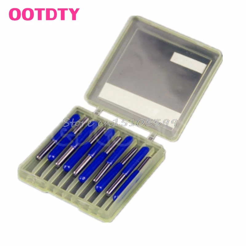 

New 10 x 3.175mm Carbide PCB Engraving Bits CNC Router Tool 60 Degree 0.1mm Drop Ship