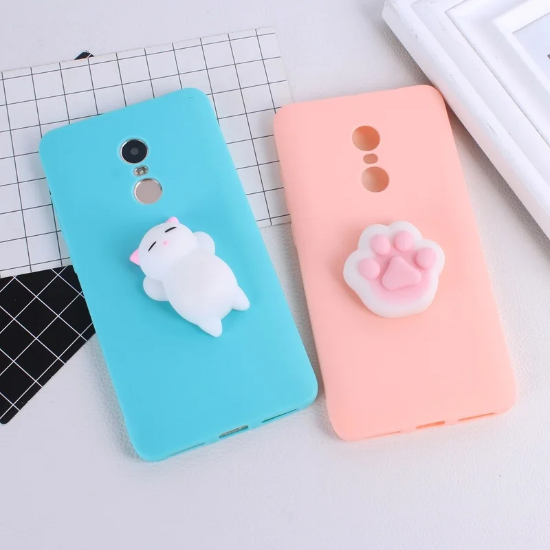 Squishy Phone Case for Xiaomi Redm Note 4 4X 3D Cute Soft