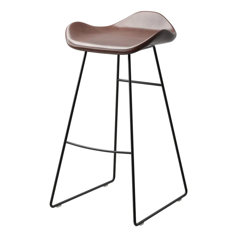 Bar stool bar stool bar chair Nordic metal creative modern high chair ...