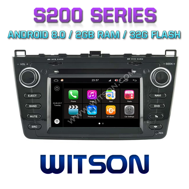 WITSON S200 Android 8,0 8 Восьмиядерный 32 Гб INAND flash автомобильный DVD для нового MAZDA 6 авто стерео+ gps+ ГЛОНАСС+ DVR/wifi+ DSP+ DAB+ OBD+ TPMS
