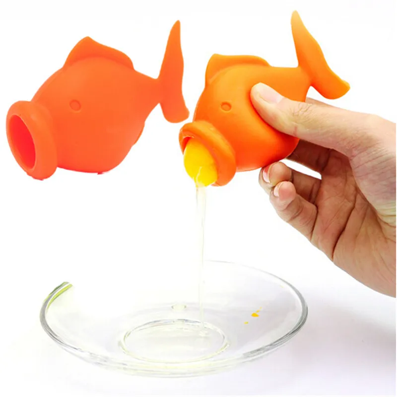 

Silicone Egg Separator Egg Yolk and White, YolkFish Lips Swallow Yolk Extractor Divider Kitchen Tool Gadget Cooking Baking Tool