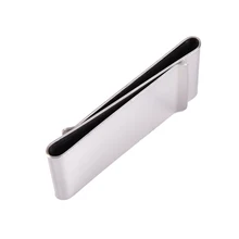 1 шт. зажим для денег кошелек металлический кредитный кошелёк для карт денег стальной зажим серебряный из нержавеющей стали тонкий двусторонний